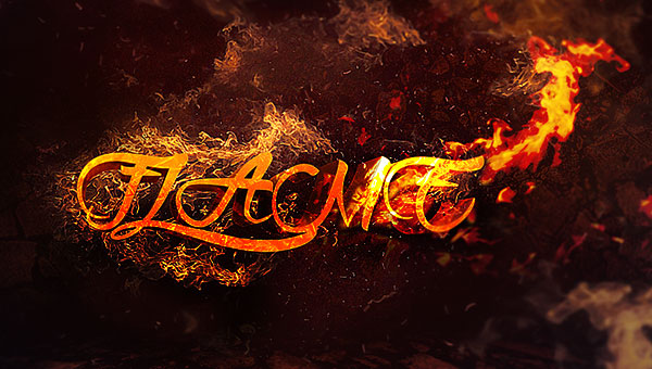 Flame And Fire Text Photoshop Tutorials PSDDude
